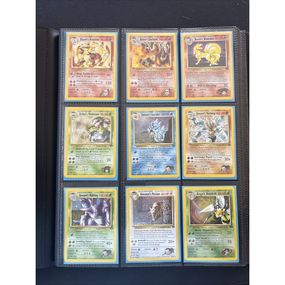 Gym Challenge 132/132 Complete Set English Vintage WOTC NM-MP Pokémon Charizard